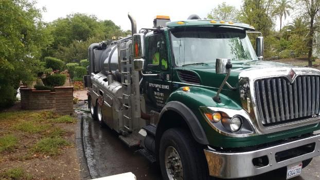 Service vehicle for Septic Pumping Service Inc.